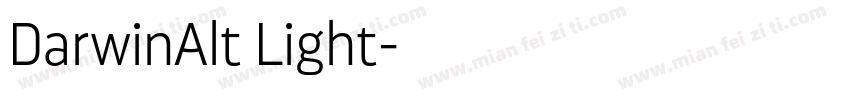 DarwinAlt Light字体转换